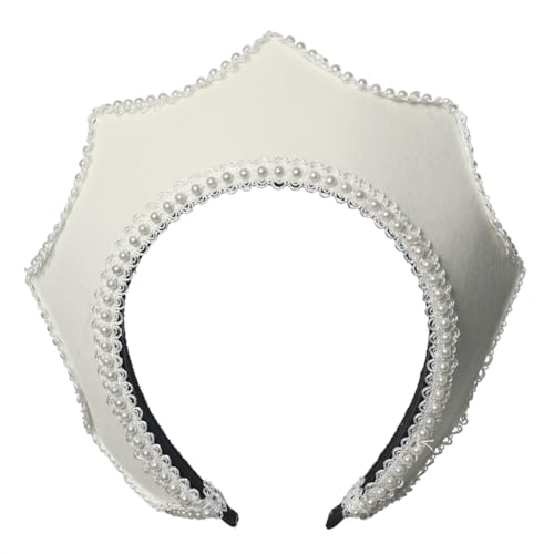 Mittelalterliche Renaissance Tudor Queen Kopfschmuck für Frauen Anne Boleyn Stirnband Elisabethanische viktorianische Königliche Koronett Kapuze Tiara Hut Mittelalterliche Renaissance Tudor Queen Kopfschmuck für Frauen Anne Boleyn Stirnband Elisabethanische viktorianische Königliche Koronett Kapuze Tiara Hut von BPURB