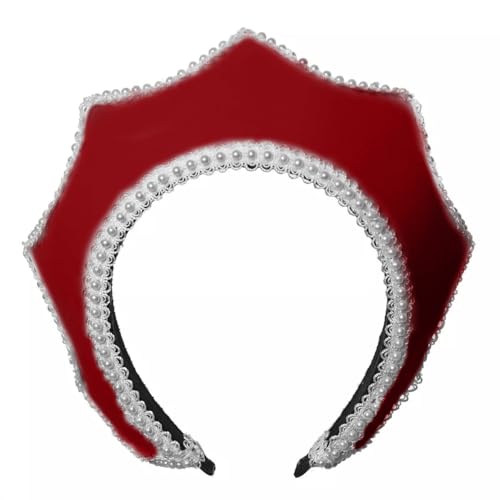 Mittelalterliche Renaissance Tudor Queen Kopfschmuck für Frauen Anne Boleyn Stirnband Elisabethanische viktorianische Königliche Koronett Kapuze Tiara Hut Mittelalterliche Renaissance Tudor Queen Kopfschmuck für Frauen Anne Boleyn Stirnband Elisabethanische viktorianische Königliche Koronett Kapuze Tiara Hut von BPURB