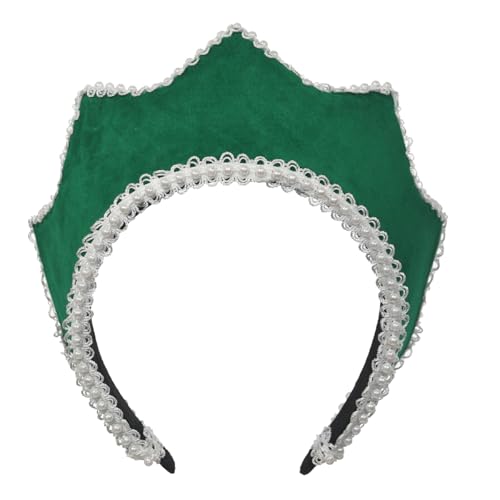 Mittelalterliche Renaissance Tudor Queen Kopfschmuck für Frauen Anne Boleyn Stirnband Elisabethanische viktorianische Königliche Koronett Kapuze Tiara Hut Mittelalterliche Renaissance Tudor Queen Kopfschmuck für Frauen Anne Boleyn Stirnband Elisabethanische viktorianische Königliche Koronett Kapuze Tiara Hut von BPURB