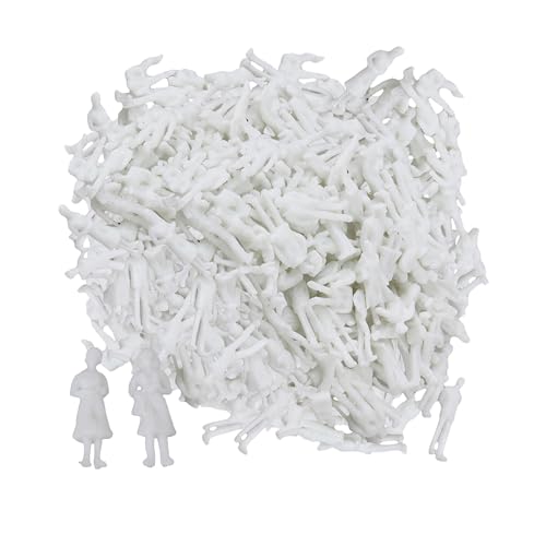 BQLZR 1000 Stück Maßstab 1:100 Modell Menschen unlackierte Figuren für Miniatur-Szenen weiß BQLZR 1000 Stück Maßstab 1:100 Modell Menschen unlackierte Figuren für Miniatur-Szenen weiß von BQLZR