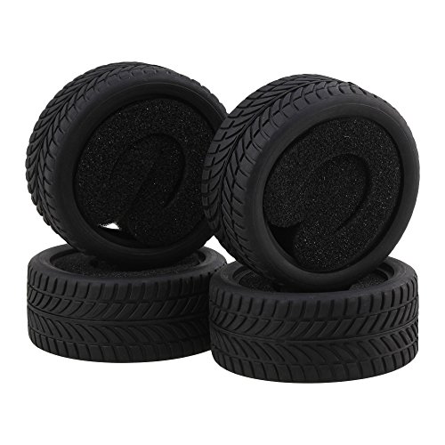 BQLZR 2,56 "OD Schwarz RC 1:10 Gummireifen Reifen fit On Road Racing Car Ersatzteile 4er Pack BQLZR 2,56 "OD Schwarz RC 1:10 Gummireifen Reifen fit On Road Racing Car Ersatzteile 4er Pack von BQLZR