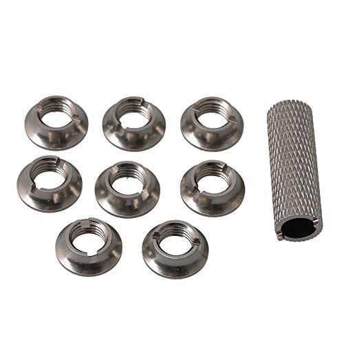 BQLZR RC Titan Aluminiumlegierung Upgrade Teile N10268 Funksteuerungsschalter Mutter mit Installationsschlüssel für Futaba, 8 Stück BQLZR RC Titan Aluminiumlegierung Upgrade Teile N10268 Funksteuerungsschalter Mutter mit Installationsschlüssel für Futaba, 8 Stück von BQLZR