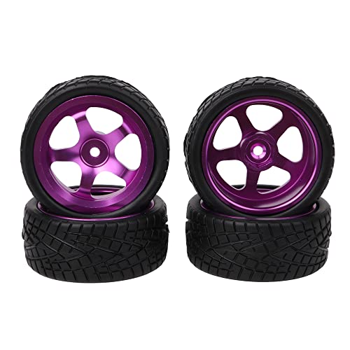 BQLZR RC1:10 On Road Car Black Rubber Tires & Purple Al. 5-Speichen Felgen 4 Stück BQLZR RC1:10 On Road Car Black Rubber Tires & Purple Al. 5-Speichen Felgen 4 Stück von BQLZR