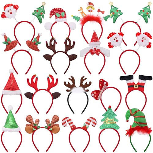 BQTQ 18 Stück Haarreifen Weihnachten Stirnbänder Weihnachts Kopfschmuck Haarreifen Weihnachten Haarband für Weihnachtskostüm Party Dekoration BQTQ 18 Stück Haarreifen Weihnachten Stirnbänder Weihnachts Kopfschmuck Haarreifen Weihnachten Haarband für Weihnachtskostüm Party Dekoration von BQTQ