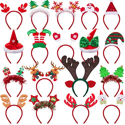 BQTQ 18 Stück Haarreifen Weihnachten Stirnbänder Weihnachts Kopfschmuck Rentier Elf Schneemann Haarreifen Weihnachten Haarband für Erwachsene Kinder BQTQ 18 Stück Haarreifen Weihnachten Stirnbänder Weihnachts Kopfschmuck Rentier Elf Schneemann Haarreifen Weihnachten Haarband für Erwachsene Kinder von BQTQ