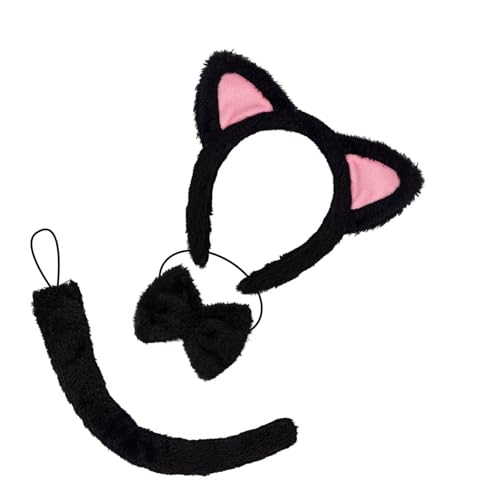 BRABOSTON 3/4/5 Katzenkostüme Cosplay Ohren Stirnband Schleifen Schwanz Tutus Gesicht Aufkleber Halloween Tier Kostüm Zubehör Kostüm BRABOSTON 3/4/5 Katzenkostüme Cosplay Ohren Stirnband Schleifen Schwanz Tutus Gesicht Aufkleber Halloween Tier Kostüm Zubehör Kostüm von BRABOSTON