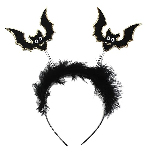 BRABOSTON Haarreif für Erwachsene, Teenager, Cartoon-Fledermausflügel-Form, Haarreif, Karneval, Party, Abschlussball, Party, Cosplay, Kostüm, Requisiten, Fledermausflügel, Haarband von BRABOSTON
