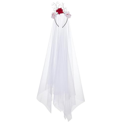 BRABOSTON Halloween-Blumen-Haarband, Tag des Todes, Cosplay-Kostüm, Kopfschmuck für Erwachsene, Festival, Kopfbedeckung, Halloween-Stirnband BRABOSTON Halloween-Blumen-Haarband, Tag des Todes, Cosplay-Kostüm, Kopfschmuck für Erwachsene, Festival, Kopfbedeckung, Halloween-Stirnband von BRABOSTON