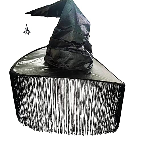 BRABOSTON Hexenhut Halloween Hexenhüte mit Kürbis Garten Party Dekorationen Cosplays Kostüm Zubehör Halloween Hut Erwachsene Zauberer Cosplays Kostüm für Frauen von BRABOSTON