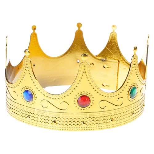 BRABOSTON Königskrone Prinzenkronen und Diademe voller runder Geburtstag Party Hüte Mittelalter Kostüm Zubehör Abschlussball Halloween Prinzenkronen und Diademe von BRABOSTON