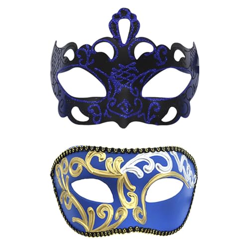 BRABOSTON Paar-Maskerade Pailletten Auge halbes Gesicht Kostüm für Damen Herren Halloween Hochzeit Halloween Kostüm Maskerade Set BRABOSTON Paar-Maskerade Pailletten Auge halbes Gesicht Kostüm für Damen Herren Halloween Hochzeit Halloween Kostüm Maskerade Set von BRABOSTON