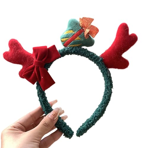 BRABOSTON Weihnachtsfeier-Zubehör, niedliches Geweih, Stirnband, saisonaler Urlaub, Haarband, Familientreffen, Feier, Verkleidung, festliche Haardekoration, Weihnachtskostüm-Zubehör von BRABOSTON