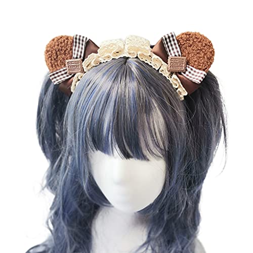 Haarreif mit pelzigen Tierbären, Ohren, Plüsch, Cosplay, Tierkostüm, Spitzenschleifen, Kopfschmuck für Halloween, Party, Dekoration, Ohren, Kopfschmuck für Kindergeburtstagsparty Haarreif mit pelzigen Tierbären, Ohren, Plüsch, Cosplay, Tierkostüm, Spitzenschleifen, Kopfschmuck für Halloween, Party, Dekoration, Ohren, Kopfschmuck für Kindergeburtstagsparty von BRABOSTON