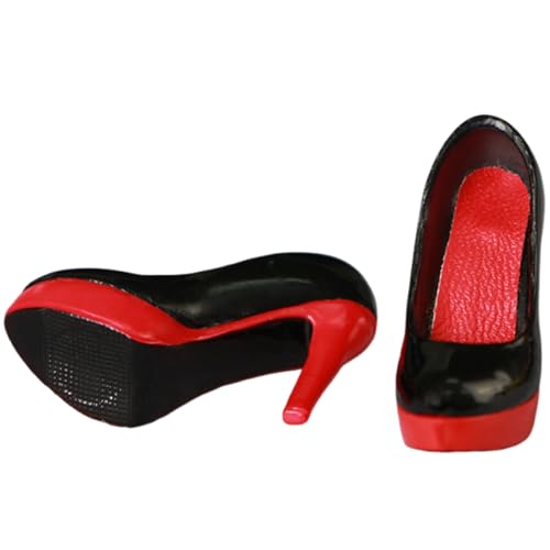 High Heel Model Figur für 1/6 weibliche Actionfiguren, realistisches Design, Puppenschuhe, Dressingup, Zubehör, Schuhe zum Ausstellen von BRABOSTON