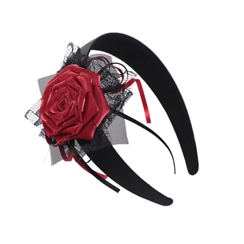 Leichter, atmungsaktiver Kopfschmuck für Halloween-Kostüme, sicherer Halt, Haardekoration, Haarteil für Punk-Outfits, atmungsaktiv, Gothic von BRABOSTON