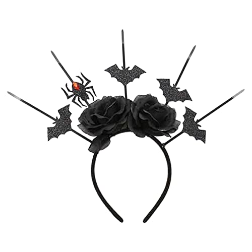 Rose HaloCrown Goth Kopfschmuck Rose Stirnband Choker Gothic Stirnband Goth Choker Halloween Fledermaus Fledermaus Fledermaus von BRABOSTON