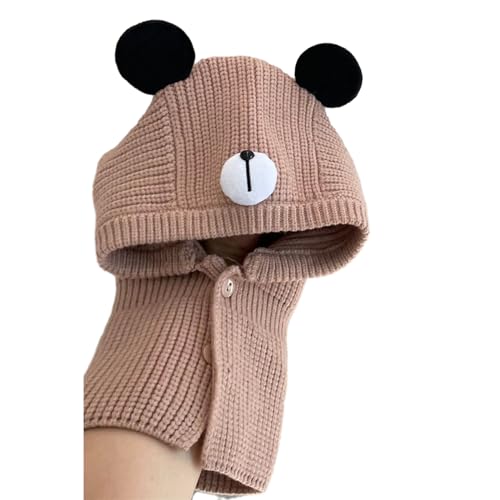 Schöne Mütze für Kinder, Strickmütze mit Bärenohren für Halloween, Weihnachten, Welpen, Bärenohren für den Winter Schöne Mütze für Kinder, Strickmütze mit Bärenohren für Halloween, Weihnachten, Welpen, Bärenohren für den Winter von BRABOSTON