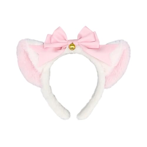 Tier-Kätzchen-Rollenspiel-Kostüm, Ohr-Stirnband, Schwanz mit verstellbarem Bund, für Damen, Mädchen, Halloween, Cosplay, Damenohren von BRABOSTON