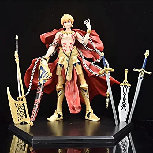 BRADEC Gilgamesh, König der Helden, 26 cm Ornamente, Fate Grand Order, Anime-Spiel, PVC-Figurenmodelle, Otaku-Anime-Fan, Geburtstagsgeschenk, Sammlerspielzeug für Erwachsene, Schreibtischdekoration von BRADEC