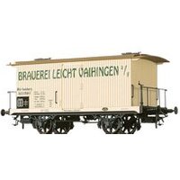 BRAWA 47730 H0 Gedeckter Güterwagen "Brauerei Leicht Vaihingen", K.W.St.E., Ep. I von BRAWA