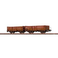 BRAWA 48640 H0 2er-Einheit offene Güterwagen E037 mit Ladegut "Rüben" patiniert, SBB, Ep. IV BRAWA 48640 H0 2er-Einheit offene Güterwagen E037 mit Ladegut "Rüben" patiniert, SBB, Ep. IV von BRAWA