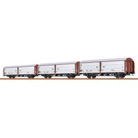 BRAWA 48950 H0 Schiebewandwagen Hbis 299 3er-Set, DB, Ep. III von BRAWA
