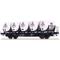 BRAWA 49112 H0 Behältertragwagen BTmms 58 mit Ddikr 621 „Tucher“, DB, Ep. III von BRAWA