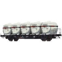 BRAWA 49121 H0 Behältertragwagen Lbs589 "TEXACO" mit Containern Ddikr603, DB, Ep. IV von BRAWA