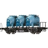 BRAWA 50599 H0 Behältertragwagen BTs 30 mit Efkr401 "Knorr", DB, Ep. III von BRAWA