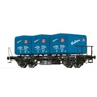 BRAWA 50604 H0 Behältertragwagen BTs 30 mit Ekrt212 "Bahlsen", DB, Ep. III von BRAWA