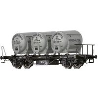 BRAWA 50607 H0 Behältertragwagen Lbs577 mit Ddikr 621 "Von Haus zu Haus", DB, Ep. IV von BRAWA