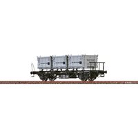 BRAWA 50910 H0 Behältertragwagen BTs30 mit Eoskrt022 "von Haus zu Haus", DB, Ep. III von BRAWA