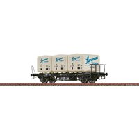 BRAWA 50918 H0 Behältertragwagen BTs30 mit Ekrt212 "Langnese Eiskrem", DB, Ep. III von BRAWA
