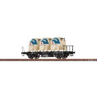 BRAWA 50922 H0 Behältertragwagen Lbs577 mit Efkr401 "Südzucker", DB, Ep. IV von BRAWA