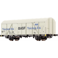 BRAWA 67812 N Gedeckter Güterwagen Gbs-uv 253 "BASF Trocken Eis", DB, Ep. IV von BRAWA