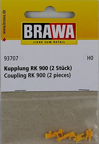 BRAWA 93707 Kupplung RK 900 2 Stück von BRAWA