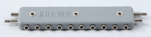 Brawa 2592 Verteilerplatte 10-fach für 2,5 mm Stecker 2-polig von BRAWA