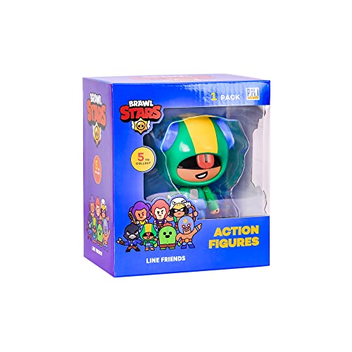 Brawl Stars Leon Actionfigur | 11,4 cm große Sammlerstücke Spielzeugfigur | P.M.I. Ofically Licensed Toys | Supercell | Geschenk für Videospieler | Gelenkfigur von Brawl Stars