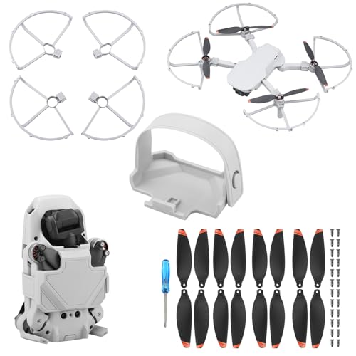 Propellerschutz+16PCS Propellerblatt +Propellerhalterung Starp für DJI Mini 2 Mini 4K,Leichter Propellerschutz für Mavic Mini SE Drohne Schutzzubehör von BRDRC