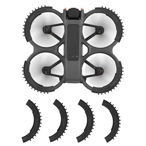 Propellerschutz für DJI Avata 2, Antikollisionsschutz Stoßfängerring Aufprallschutz für DJI Avata 2 Zubehör (Schwarz) von BRDRC