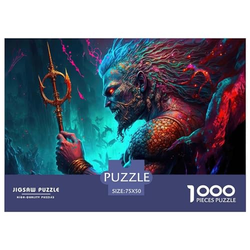 1000-teiliges Puzzle, Marine-Krieger, für Erwachsene und Kinder, Holzpuzzle, Lernspielzeug, 1000 Teile (75 x 50 cm) von BREAUX