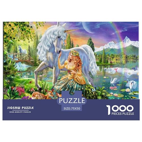 1000-teiliges Puzzle für Erwachsene, Naturlandschaft, Geschenke, kreative rechteckige Puzzles, Holzpuzzle 1000 Teile (75 x 50 cm) von BREAUX