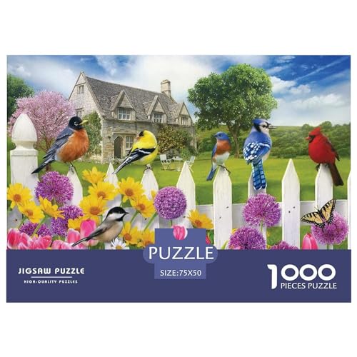 1000-teiliges rechteckiges Puzzle für Erwachsene, niedliche Tiere, kreative Puzzle-Herausforderung, Spielzeugpuzzle, 1000 Teile (75 x 50 cm) von BREAUX