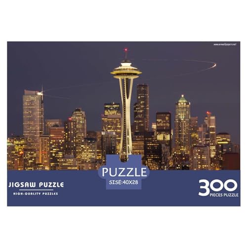 300 Teile Puzzles Washington Dc Landschaft Holzpuzzles Anspruchsvolles Spiel Quadratische Puzzles für Erwachsene und Kinder 300 Teile (40 x 28 cm) von BREAUX