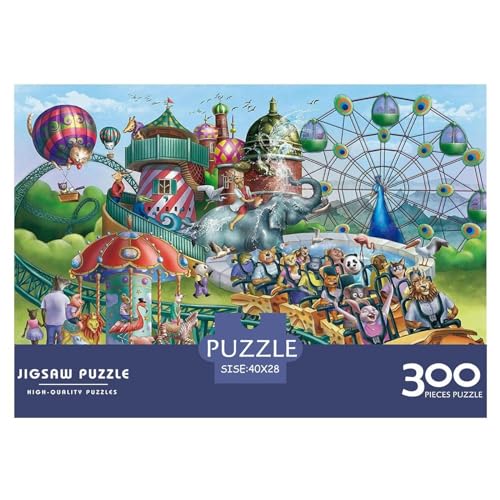 300-teiliges Puzzle für Erwachsene, Tierparadies, Holzpuzzle, Familienunterhaltungsspielzeug, 300 Teile (40 x 28 cm) von BREAUX