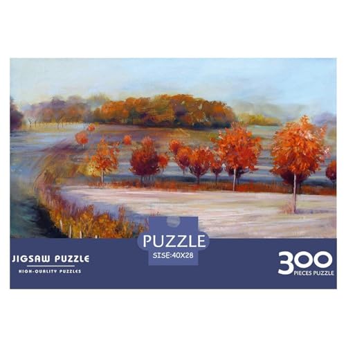300-teiliges Puzzle mit Herbstnussbaum für Erwachsene, kreatives rechteckiges Holzpuzzle, Geschenk für Freunde und Familie, 300 Teile (40 x 28 cm) von BREAUX