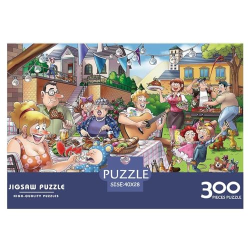 300-teiliges rechteckiges Puzzle für Erwachsene, Familientreffen, kreative Puzzle-Herausforderung, Spielzeugpuzzles, 300 Teile (40 x 28 cm) von BREAUX