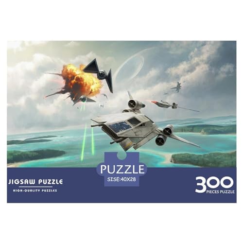 300-teiliges rechteckiges Puzzle für Erwachsene, Starfighter, kreative Puzzle-Herausforderung, Spielzeugpuzzle, 300 Teile (40 x 28 cm) von BREAUX