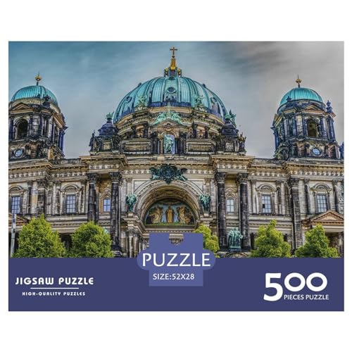 500 Teile Puzzle für Erwachsene Berliner Dom Puzzlesets für Familien Holzpuzzles Brain Challenge Puzzle 500 Teile (52 x 38 cm) von BREAUX