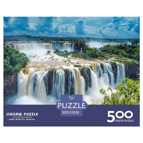500-teiliges rechteckiges Puzzle für Erwachsene, Herbst, kreative Puzzle-Herausforderung, Spielzeugpuzzle, 500 Teile (52 x 38 cm) von BREAUX